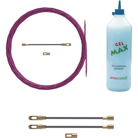 Arnocanali - KIT Sonda SPIRALATA Ø 4,2 L20m + liquido scivolante 150 ml + teste ricambio (1/2)