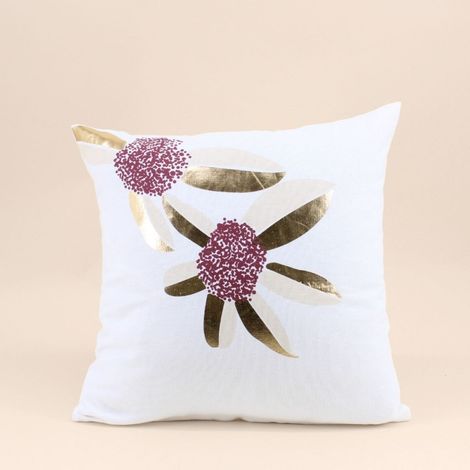 Coussin imprimé fleurs 40x40cm (1/5)
