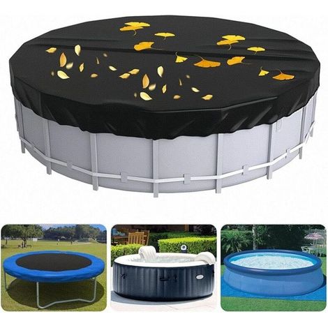 Housse ronde pour piscine gonflable – Protection anti-poussière et UV pour usage extérieur (jardin, balcon, parc), adaptée aux adultes et aux enfants (1/5)