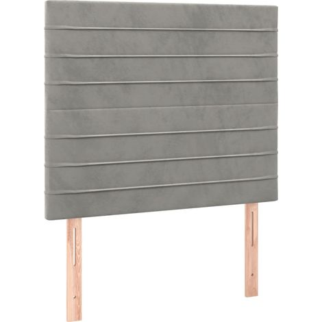 Maison Exclusive - Cabecero de cama gris claro 90x5x118/128 cm Te