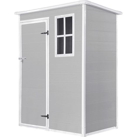 Caseta de Resina Jardín Wasabi Unit 1.4 – Espesor 12mm Robusto - Suelo incluido - Ventana - 152x91x194cm 1,37m2 (1/3)