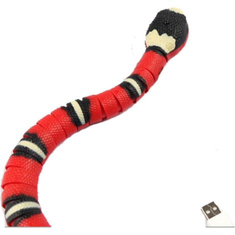 Jouet interactif pour chat avec serpent électronique intelligent, jouet sensoriel pour l'entraînement des animaux de compagnie (1/5)