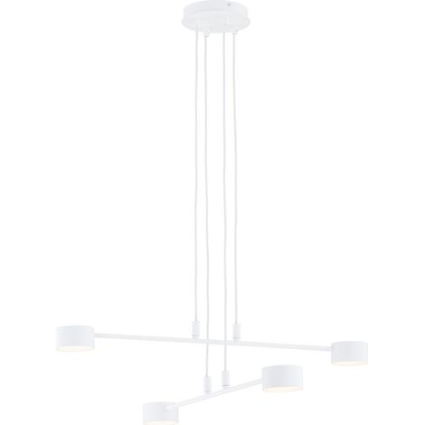 Lampada a sospensione Modus bianca regolabile 5xGX53 Emibig (1/5)