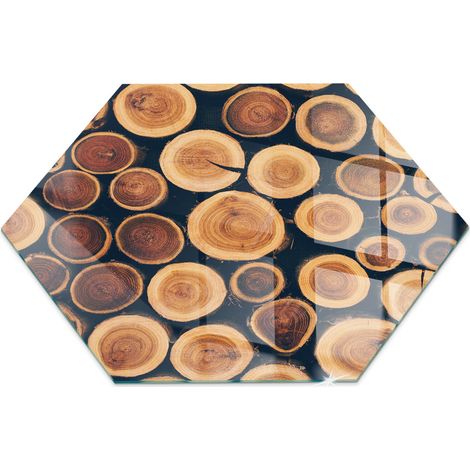 Plaque de Verre pour Cheminée Revêtement de Sol Plancher de Pare-feu Protection Contre Etincelles Boîte en bois découpé h40 cm (1/5)