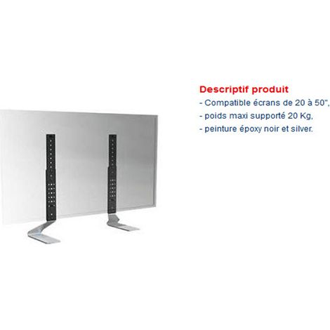 PIED TV UNIVERSEL POUR TV AUDIO TELEPHONIE - 035300 (1/2)