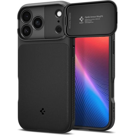 Funda Spigen Optik Armor Mag MagSafe para iPhone 17 Pro Max negra