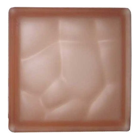 Vetrocamera trasparente\satinato cm 19x19x8 : Colore - Rosa Satinato