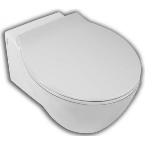 Vaso sospeso 55x 6 cm bianco lucido - Hatria Nido - Senza copri wc (1/3)