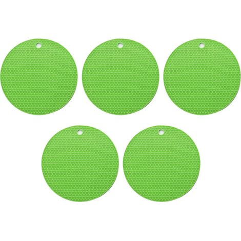 Support Chauffant En Silicone - Design Alvéolaire Anti-dérapant - Protection Thermique Pour Cuisinière Four Micro-ondes - Lot De 2 (1/5)