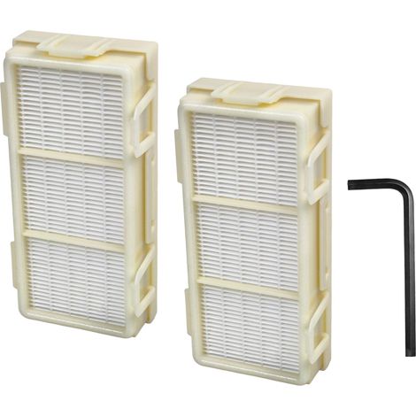 vhbw 2x Filtro HEPA reemplaza Dyson 965280-01 para secador de manos - H13, amarillo (1/4)