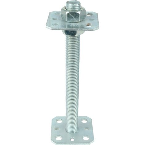 Verstellbarer Pfostenhalter M24 für 8 x 8 bis 12 x 12 cm Pfosten (1/2)