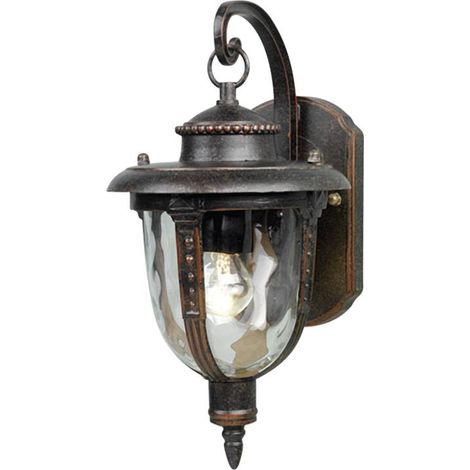 Elstead St Louis - 1 Lanterna da parete piccola da esterno Luce Bronzo stagionato IP44, E27 (1/4)