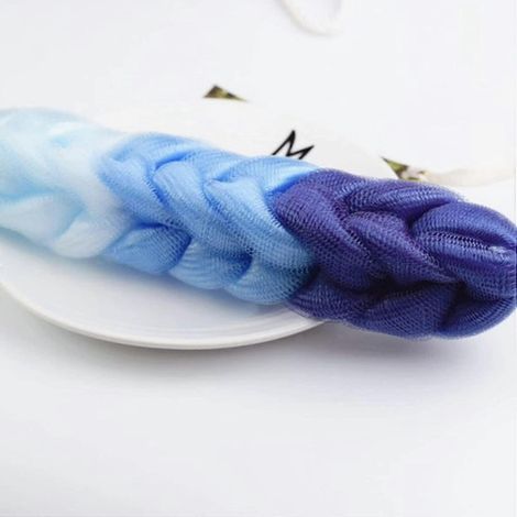 Lot de 3 éponges de bain et de douche pour hommes et femmes (couleurs variées) (1/4)