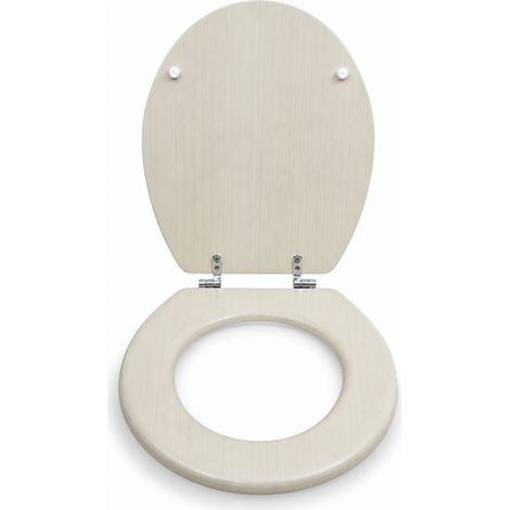 Sedile Copriwater Universale MDF Rovere Chiaro Effetto Legno 94105