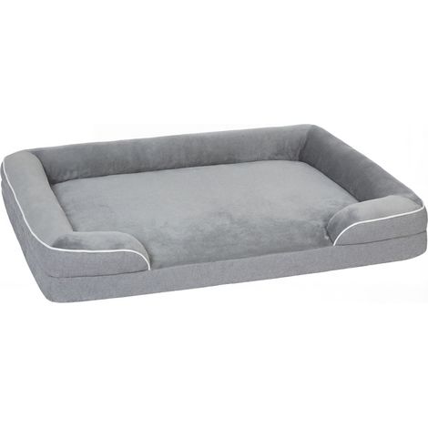 Dog Sofa Bed, Washable Pet Bed with Removable Cover Non-Slip Bottom for Small, Medium Large Dogs, Grey (1/5)