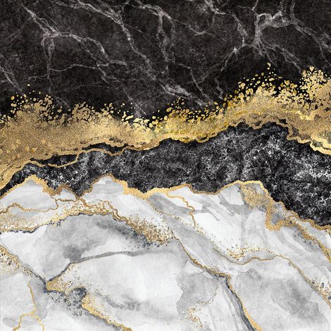 Papier peint panoramique - Effet Marbré - 130 cm x 130 cm (1/2)