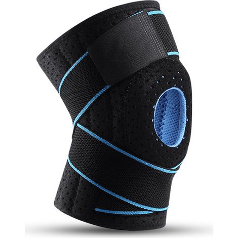Genouillere - Soutien Pour Douleur Au Genou - Stabilisateurs En Ressort - Patella Ouverte Avec Coussinet Gel - Taille Unique (1/5)