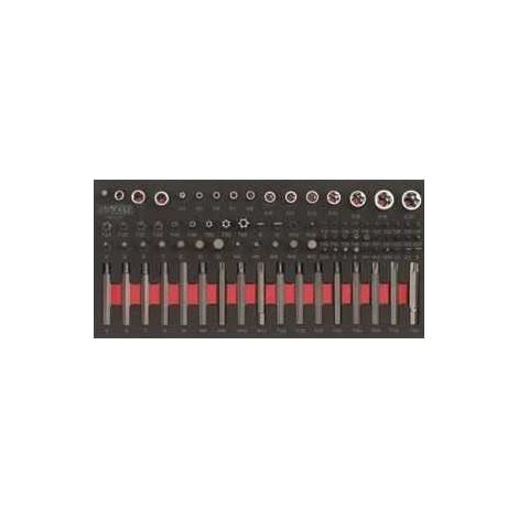 Module - KS TOOLS - 713.5010 - Module d'embouts de vissage et douilles Torx - 88 pieces