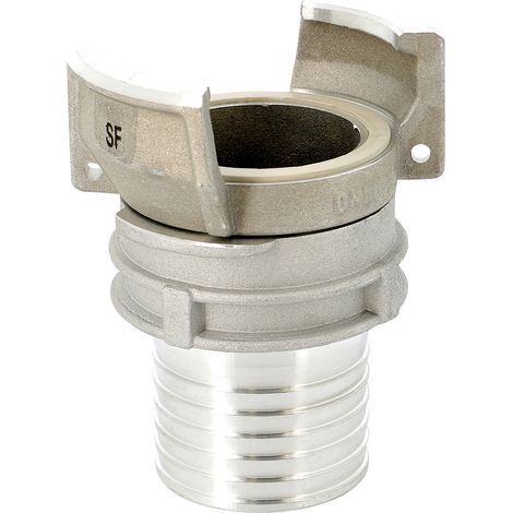 Raccord symétrique alu DN50,cannelé Ø55