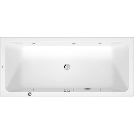 Duravit D-Code bañera de hidromasaje, 1800x800mm, 2 inclinaciones