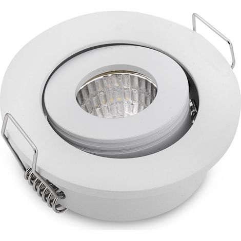non dimmable (Lot de 10) 3 W LED Cabinet mini spot à encastrer LED Petite Cuisine d'éclairage 6000 K blanc froid (1/4)