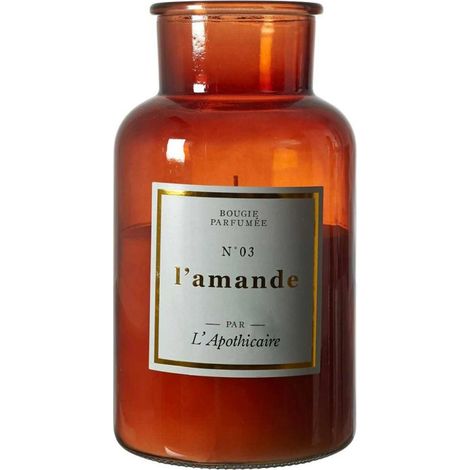 Bougie Parfumée Déco "Apo Chic" 1400g Amande (1/3)