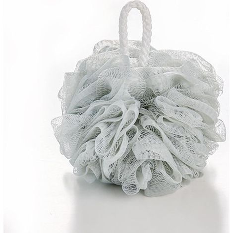 Éponge de bain Loofah en maille douce, gant de gommage pour le dos, exfoliant corporel, accessoire de douche pour homme et femme, nettoyant et exfoliant la peau, lot de 2. (1/5)