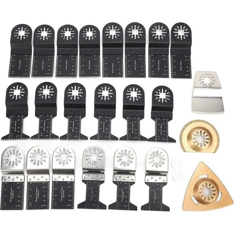 25-teiliges oszillierendes Sägeblatt-Multifunktionswerkzeug aus hochkohlenstoffhaltigem Stahl zum Schneiden und Polieren