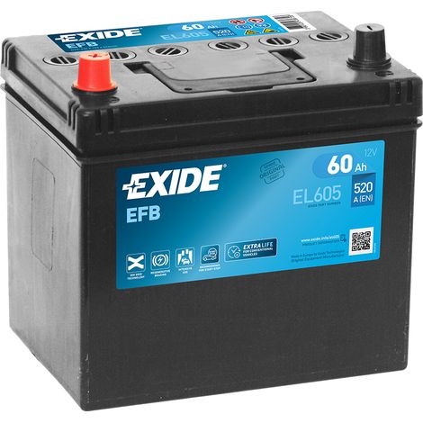 Batería de Coche Tudor 60Ah EFB EL605 START/STOP