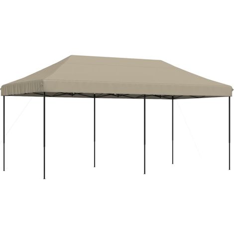 Maison Exclusive - Partyzelt Faltbar Pop-Up Taupe 580x292x315 cm (1/5)