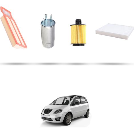 Kit tagliando 4 filtri compatibile con Lancia Musa 1.3 Mjtd 70kw 2009 (1/5)