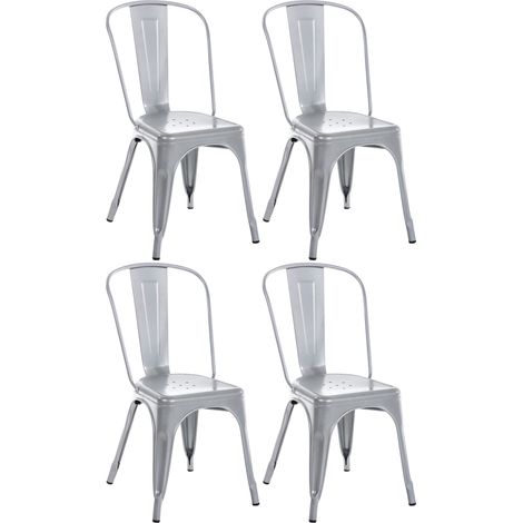 Set di 4 sedie Benedikt argento (1/5)