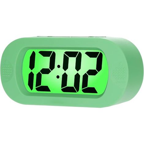Sveglia digitale da viaggio - Funzione snooze/Luce notturna - Blu-verde (1/5)