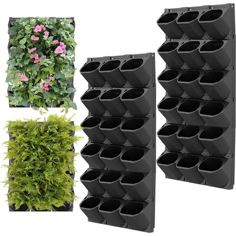 Plante Murale Verticale Suspendue, Sacs de Fleurs à Suspendre 36 pièces Mur Vertical pour Plantes Jardin Vertical pour Balcon Clôture Jardin Maison Décor (1/5)