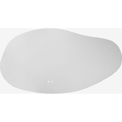 Espejo de pared irregular 140x75 cm para baño con luz LED y antivaho Riben SKLUM              (1/5)