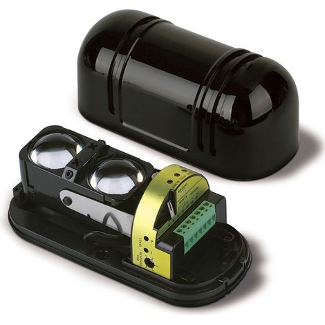 Détecteur infrarouge périmétrique extérieur longue portée 100m/328ft, alarme intrusion à faisceau infrarouge, alimentation AC12-18V DC12-24V (1/5)