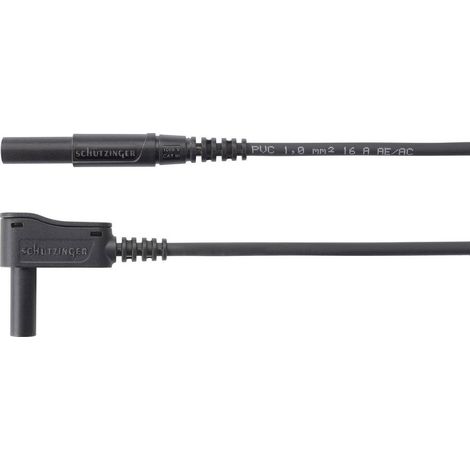 Schützinger Cordon de mesure mâle 4 mm mâle 4 mm 150.00 cm noir 1 pc(s) (1/2)