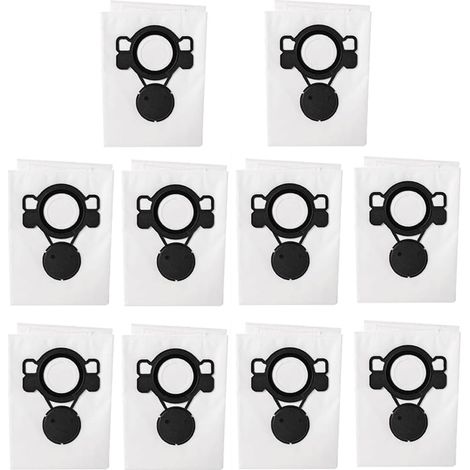 10 sacs d'aspirateur compatibles avec les modèles Nilfisk 107419593, ATTIX33/44, VHS 42, VHS 40, Attix 33 IC (aspirateur eau et poussière), Attix 44 (aspirateur eau et poussière) et VHS 40 (aspirateur (1/3)