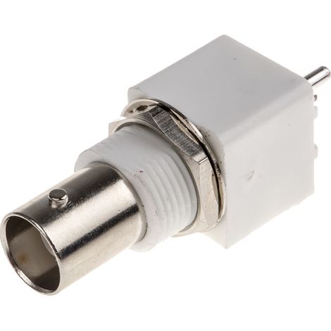 Connecteur coaxial RS PRO Femelle Droit, raccordement Traversant 50O Montage sur CI ( Prix pour 1 ) (1/2)