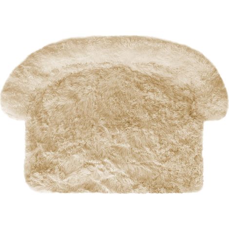 Niche pour Chien et Chat en Peluche Douce pour Le canapé. Lit pour Animaux avec Base antidérapante et imperméable. Coussin de canapé pour Animaux de Compagnie 102 x 89 x 13 h, Couleur Beige (1/2)