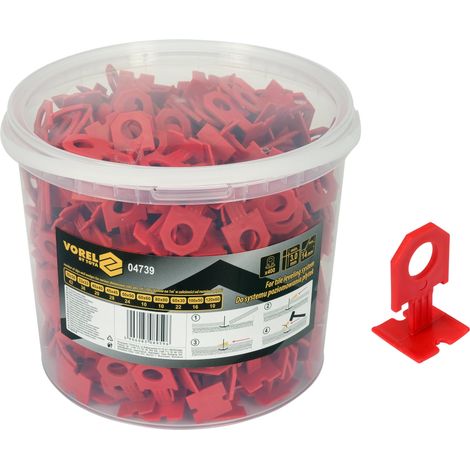 Nivellierclips 3 mm für Fliesen, 400 Stück
