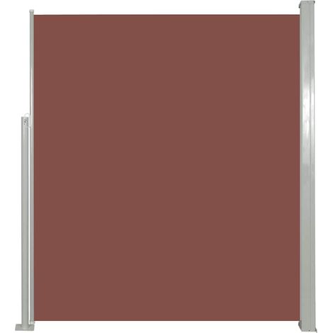 vidaXL Tenda da Sole Laterale Retrattile 120 x 300 cm Marrone (1/5)