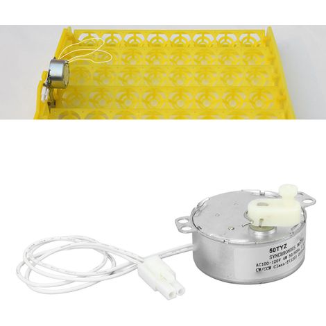 Moteur de retournement d'œufs à 48 broches, avec un seul fil de connexion, petit moteur pour incubateur, 4 W, 100-120 V (1/5)