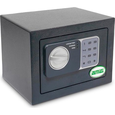AMIG Coffre fort TOPSECURE-M 230 x 170 x 170 mm Acier Gris (1/5)