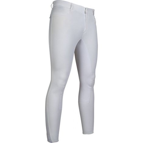 44, Blanc 1200: Culotte de cheval homme Modèle sportif en simili cuir (1/4)