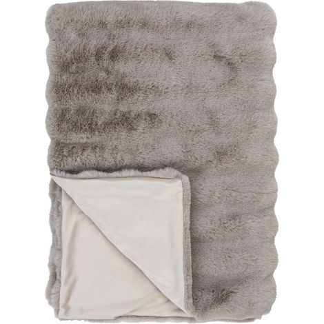 Galena Plaid 130x180cm imitiertes fell beige.