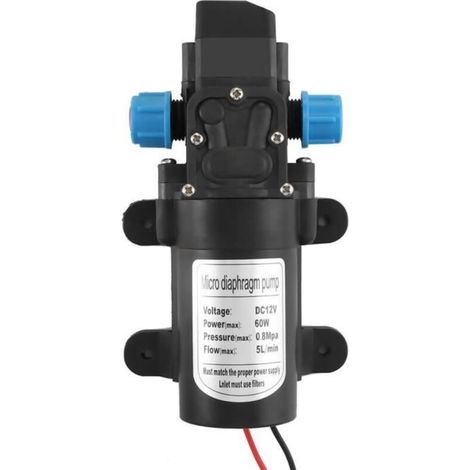 Pompe à diaphragme micro diaphragme micro pompe à diaphragme de CC 12V 60W 5L / min