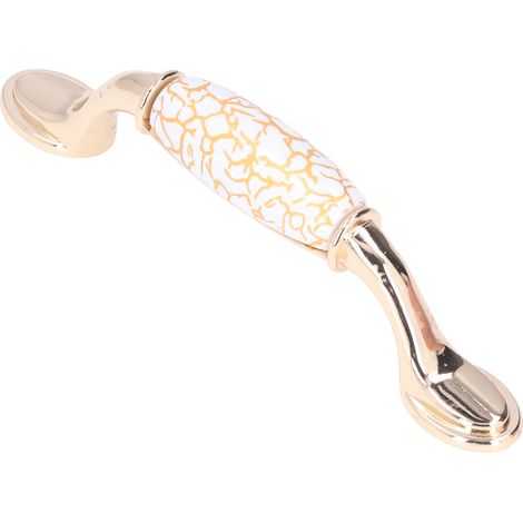Luxuriöser, skandinavischer Schubladengriff in Gold mit Craquelé-Effekt 1320C-60-96 für Küchenschränke, Kleiderschränke und Nachttische (1/5)