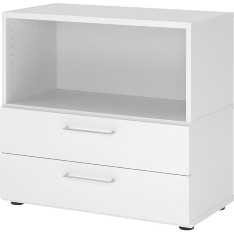 bümö flexi Aktenschrank klein mit Schubladen   Weiß