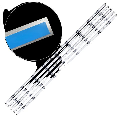 LED-Hintergrundbeleuchtungsstreifen, 1027 mm Länge, 9 LED-Perlen pro Streifen, 6 V Spannung, kompatibel mit 50-Zoll-Fernsehern, Aluminiumsubstrat (1/5)